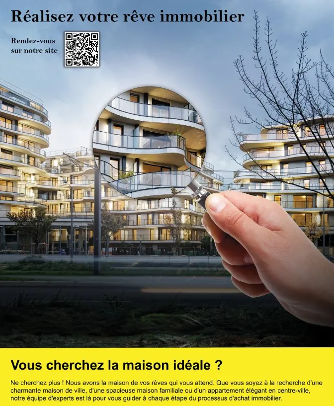 Votre rêve immobilier – affiche publicitaire (concept) par FennGraphic